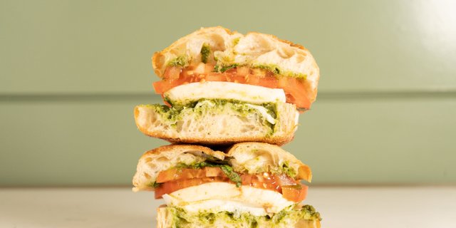Caprese Verde Sandwich