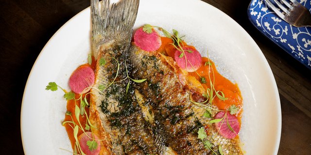 Seared Branzino