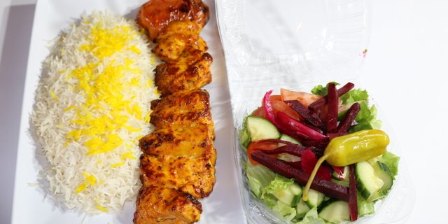 Chicken Barg Kabob Entree
