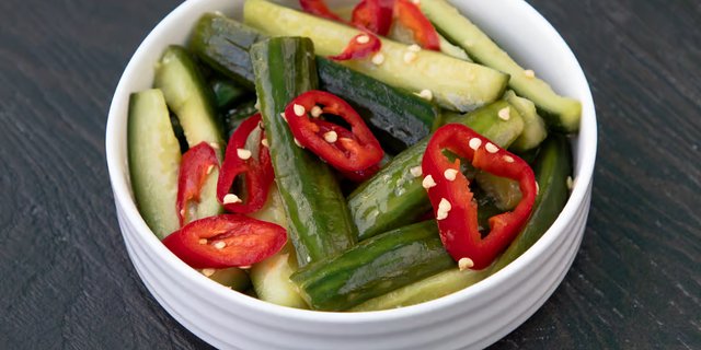 Cucumber & Fresno Chili Salad Tray