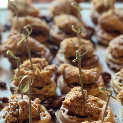 Mini Chicken & Waffles Platter
