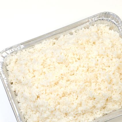 White Rice Tray