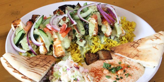 Grilled Haloumi Cheese Plate