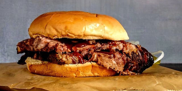 Sliced Brisket Sandwich