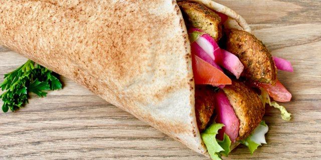 Falafel Pita Wrap Boxed Lunch