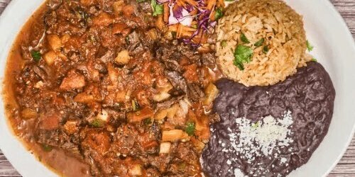 Carne a La Mexicana Plate