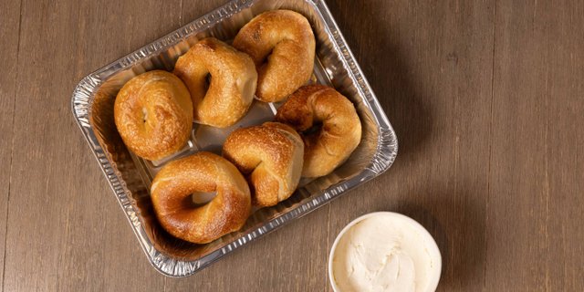 Plain Bagels & Cream Cheese