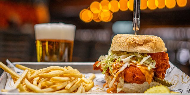 Flaming Honey Chicken Sandwich
