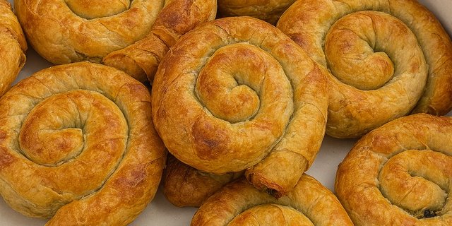 Feta Spinach Spiral Pie (Borek)