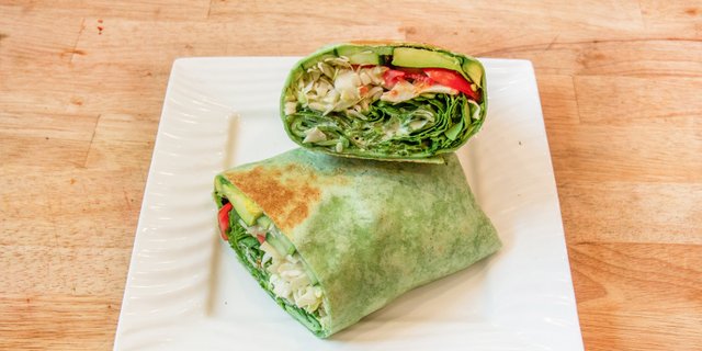 Green Goddess Veggie Wrap
