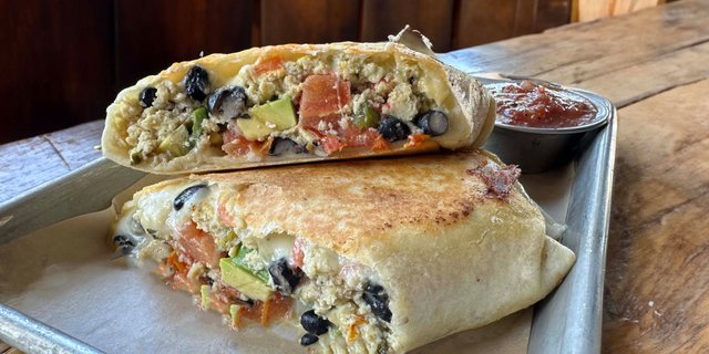 Bacon & Avocado Breakfast Burrito