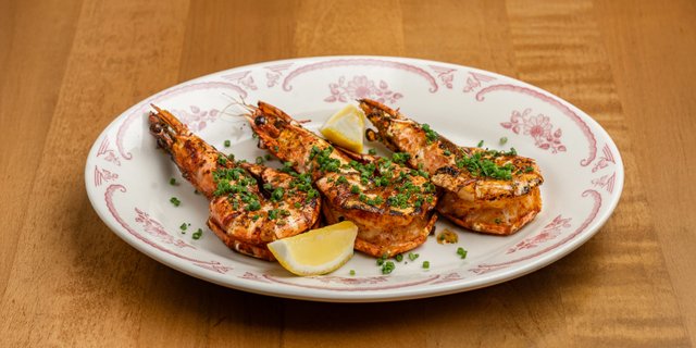 Roasted Head-On Shrimp