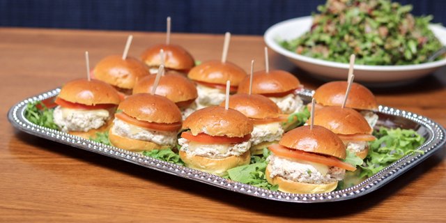 Tuna Melt Sliders Tray