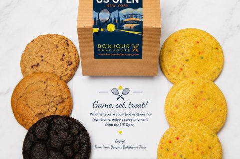 Large US Open Tennis Cookie Collection Cookie Box