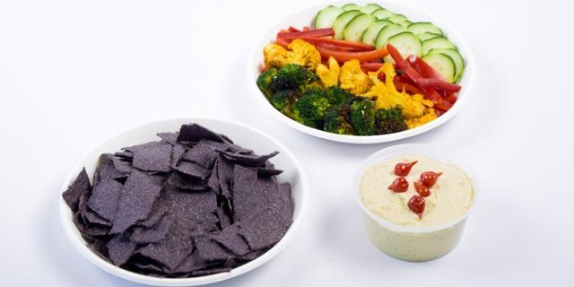 Edamame Hummus & Veggies
