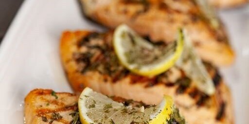 Grilled Patagonian Salmon Dinner
