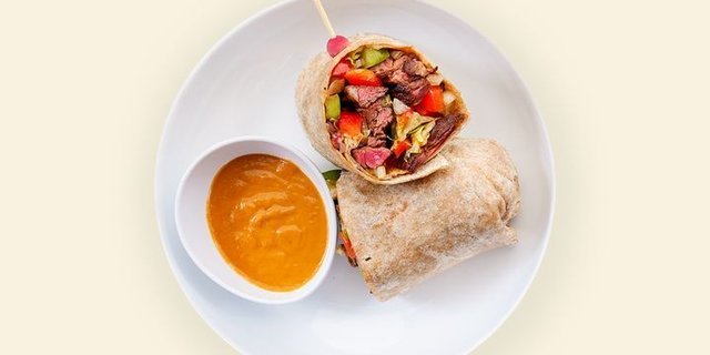 Grass-Freed Hanger Steak Fajita Wrap