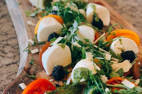 Tomato, Mozzarella & Basil Skewers