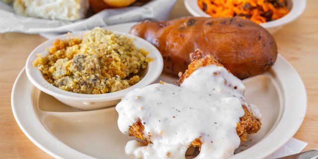 Chicken Fried Chicken & 3 Sides Plate