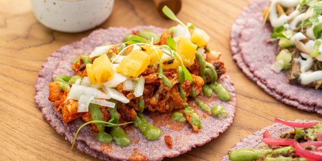 Vegan Cauliflower Al Pastor Taco