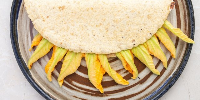 Squash Blossom Quesadillas