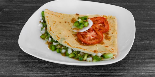 Cheesy Veggie Crepe