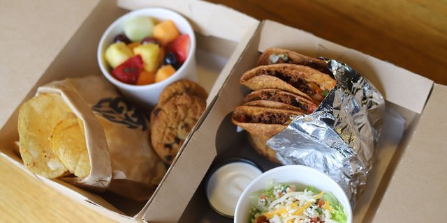 Fried Beef Tacos Boxed Lunch