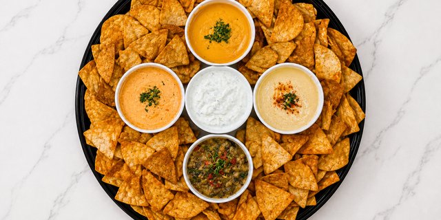 Pita Chips & Dips Tray