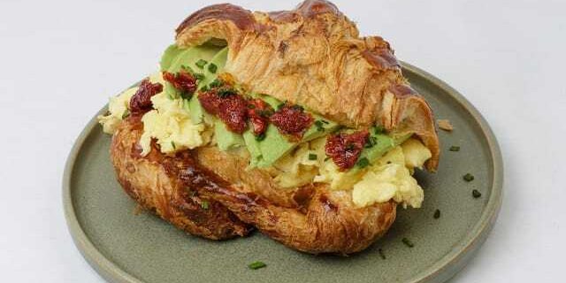 Avocado & Egg Croissant Sandwich