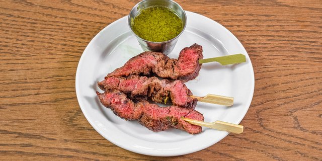 Grilled Skirt Steak Skewers