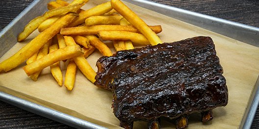 1/2-Rack BBQ Pork Ribs Boxed Lunch