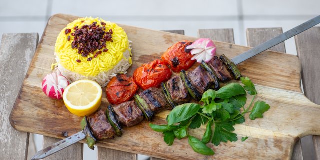 Shish Kebabs w/ Rice