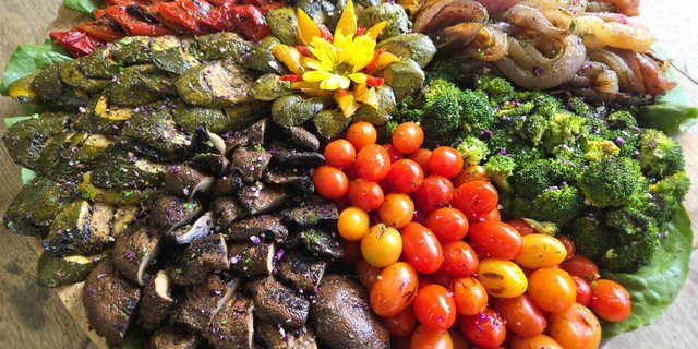 Seasonal Assorted Grilled Vegetables Platter