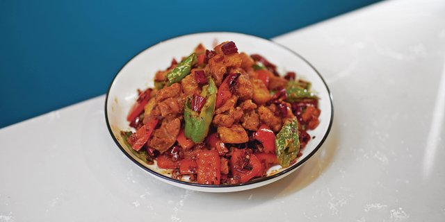 Three Pepper Chicken