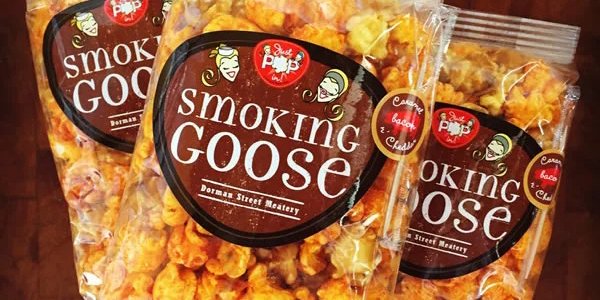 Smoking Goose Caramel Cheddar Bacon Popcorn
