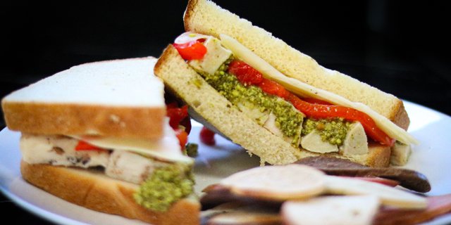 Grilled Chicken Pesto Sandwich