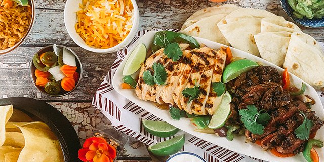 Steak, Chicken & Shrimp Fajita Fiesta