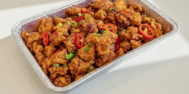 Spicy Garlic Chicken Tray