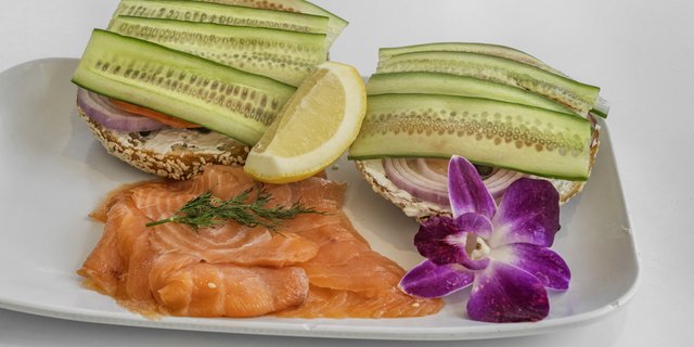 Norwegian Lox Bagel