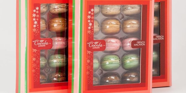 Boxed French Macarons