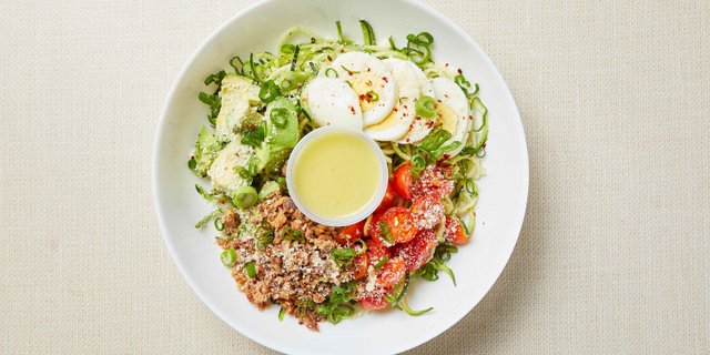 Keto Zoodle Cobb Salad