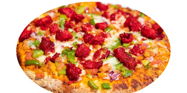 Kashmiri Flame Pizza (Chili Chicken)