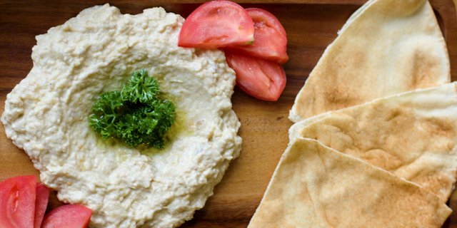 Baba Ghanouj & Pita Tray