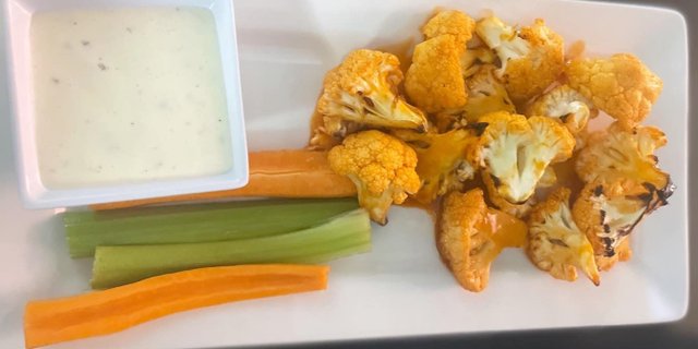 Roasted Buffalo Cauliflower