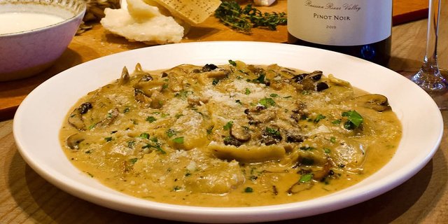 Porcini Mushroom Ravioli