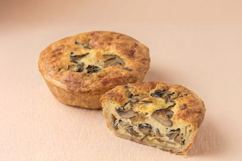 Mushroom & Onion Quiche