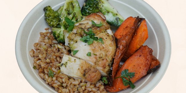 Herb-Brined Chicken Garden Bowl