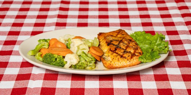 Grilled Salmon Buffet