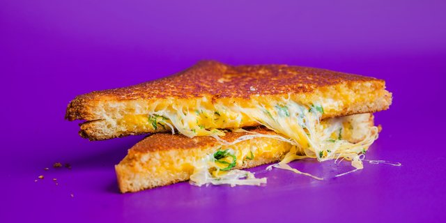 Little Cheesy Grilled Cheese Sandwich