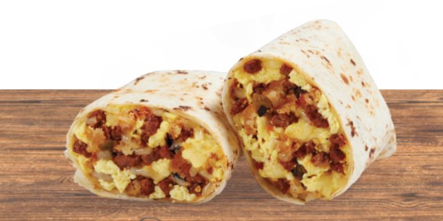 Sausage, Egg & Potato Burrito